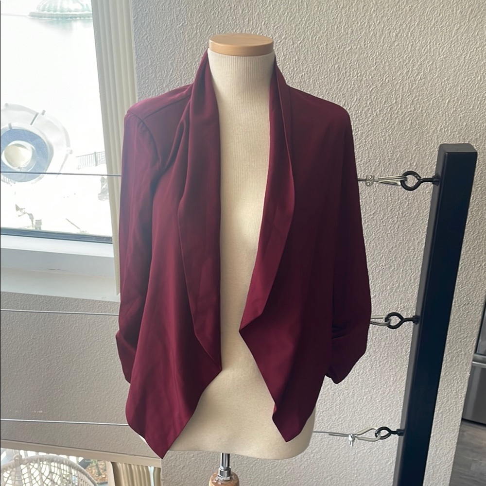 ModCloth Burgundy Jacket